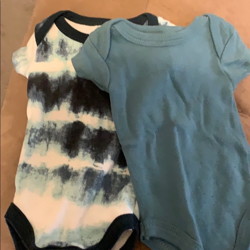 Two 0-3 month onesies